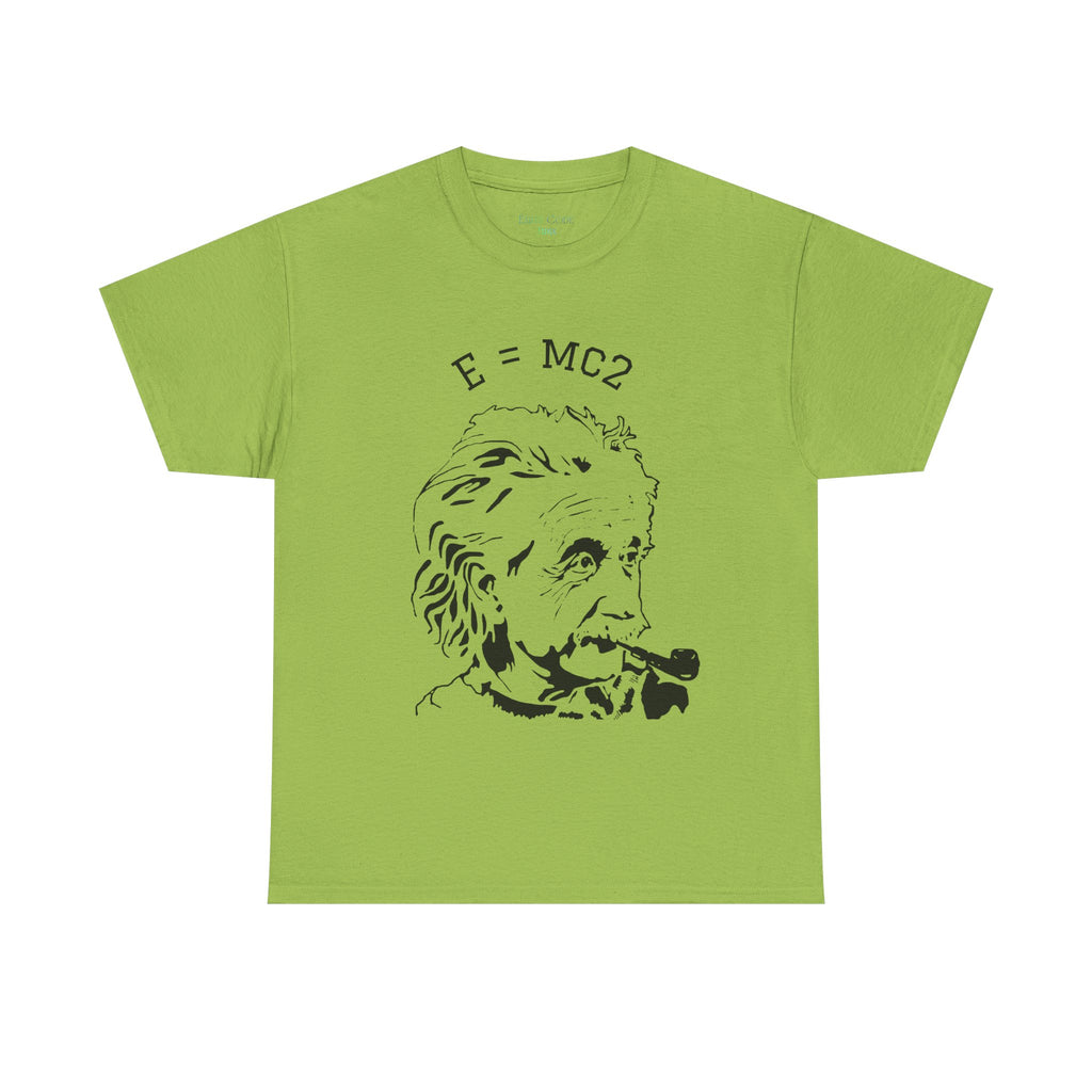 Einstein E=MC² Heavy Cotton Tee | Science Genius Graphic T-Shirt