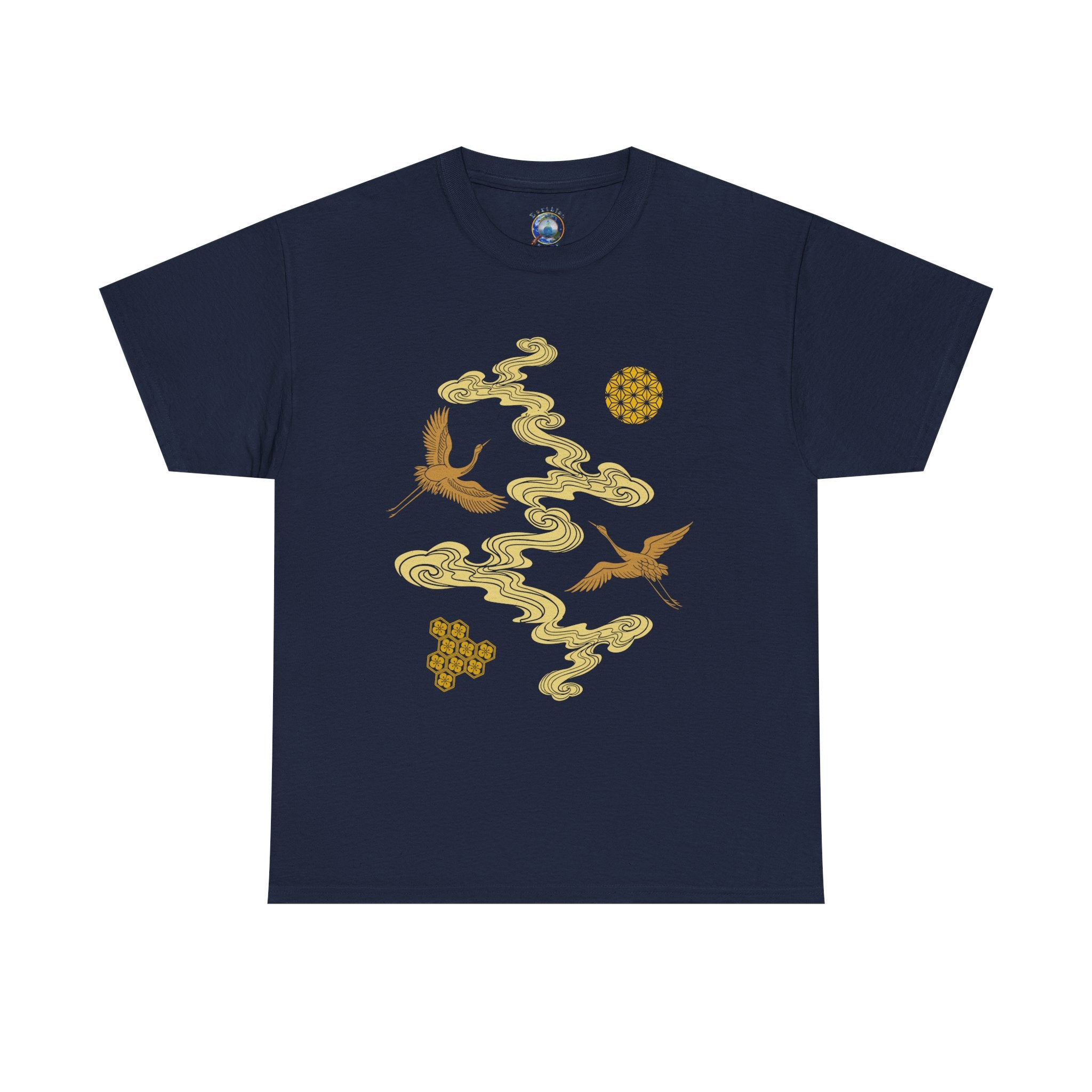 Crane & Gold Cloud Tee — Japanese inspired vintage Crane T-Shirt