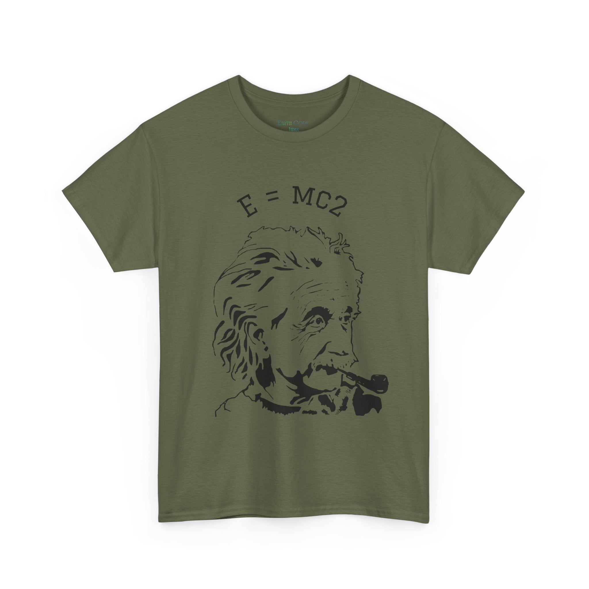 Einstein E=MC² Heavy Cotton Tee | Science Genius Graphic T-Shirt
