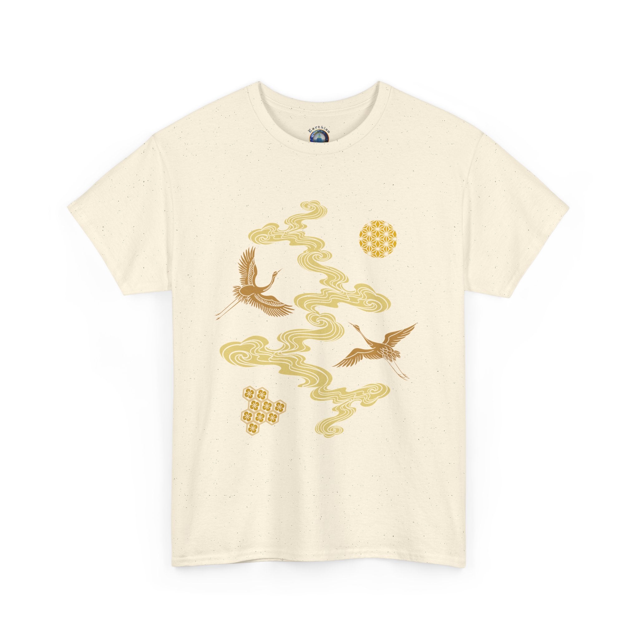 Crane & Gold Cloud Tee — Japanese inspired vintage Crane T-Shirt