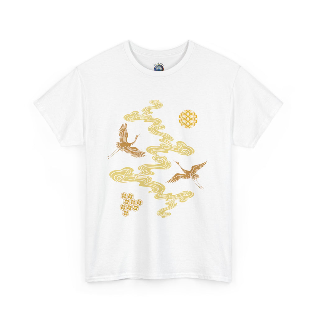 Crane & Gold Cloud Tee — Japanese inspired vintage Crane T-Shirt