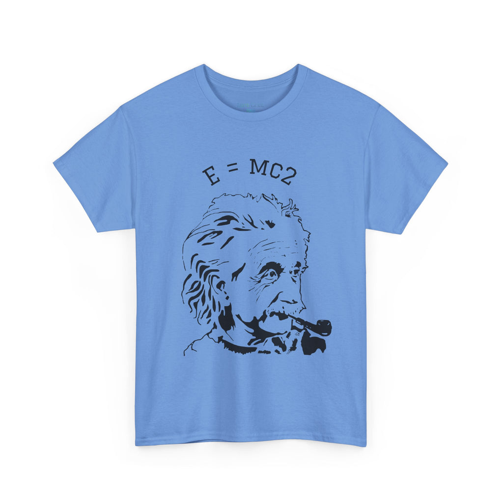 Einstein E=MC² Heavy Cotton Tee | Science Genius Graphic T-Shirt
