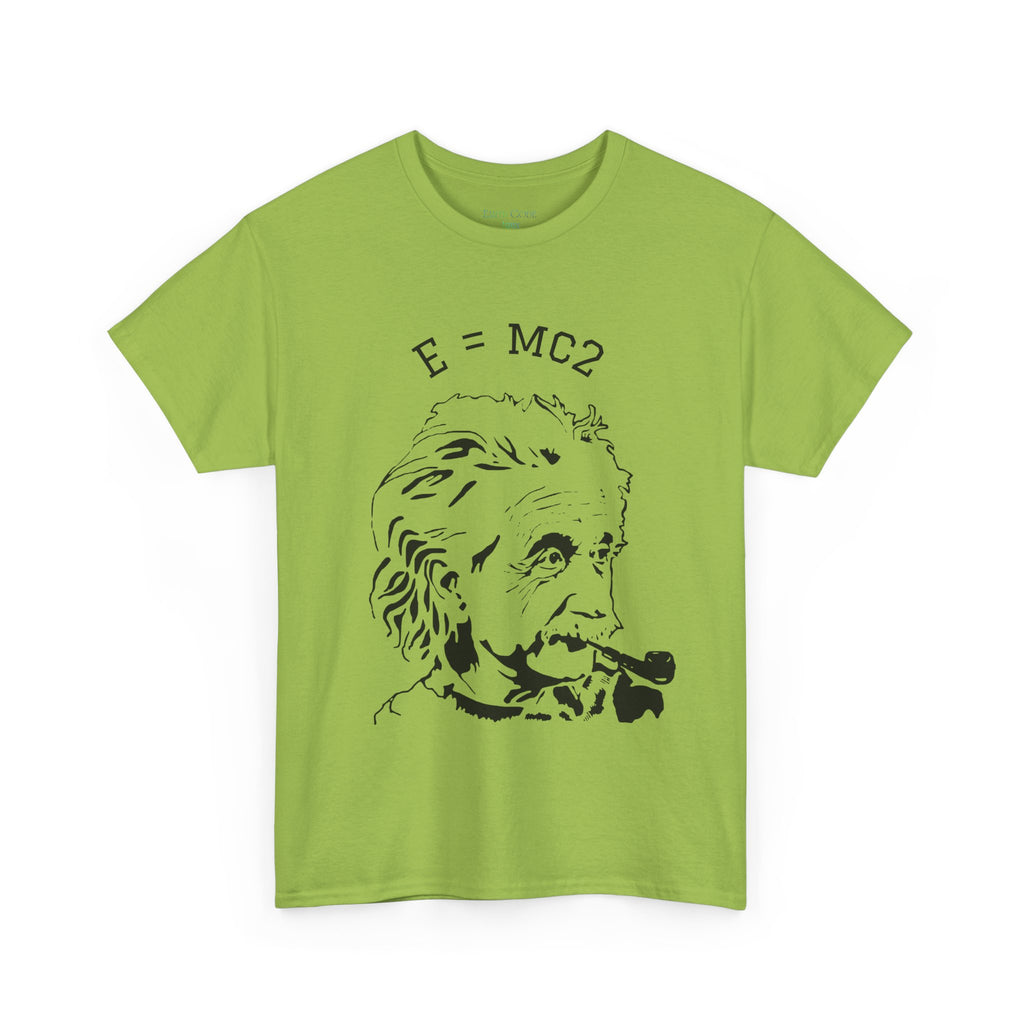Einstein E=MC² Heavy Cotton Tee | Science Genius Graphic T-Shirt