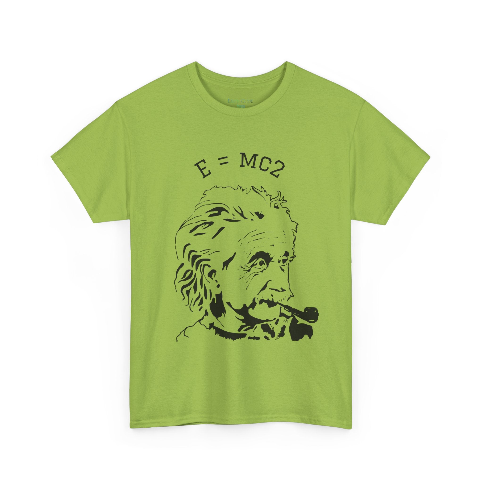 Einstein E=MC² Heavy Cotton Tee | Science Genius Graphic T-Shirt
