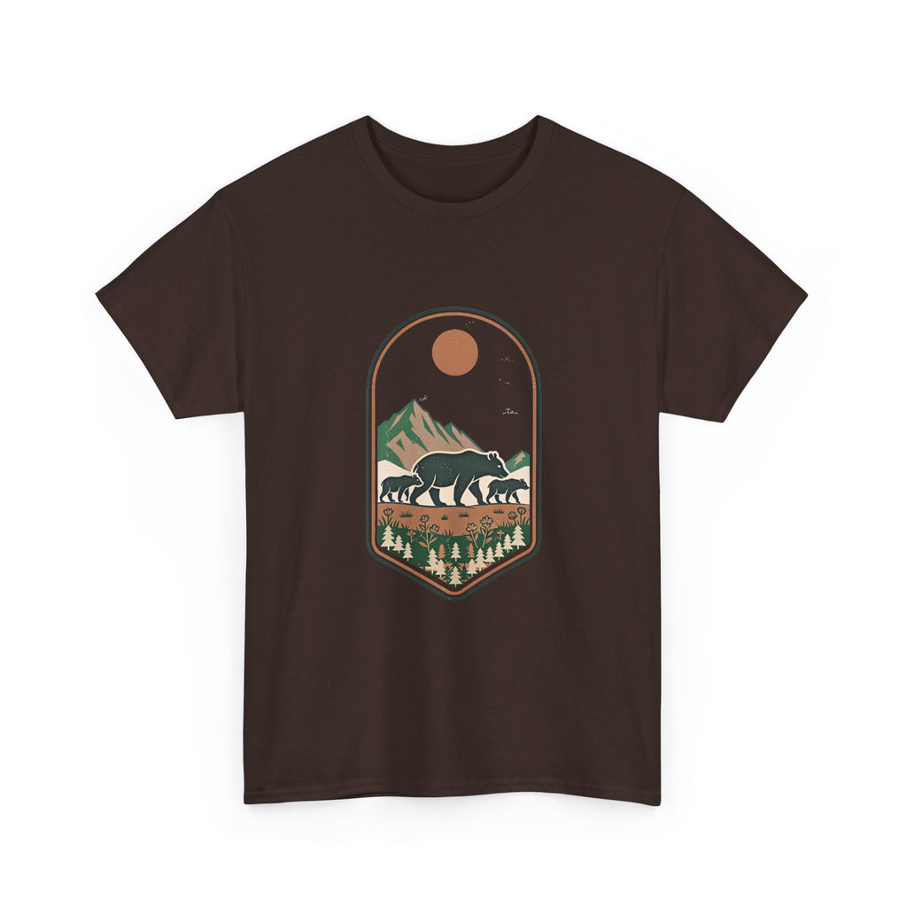 Bear Mountain Scenic Tee — Retro Wilderness Graphic T-Shirt