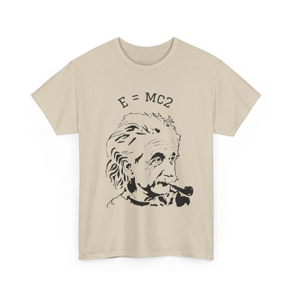 Einstein E=MC² Heavy Cotton Tee | Science Genius Graphic T-Shirt