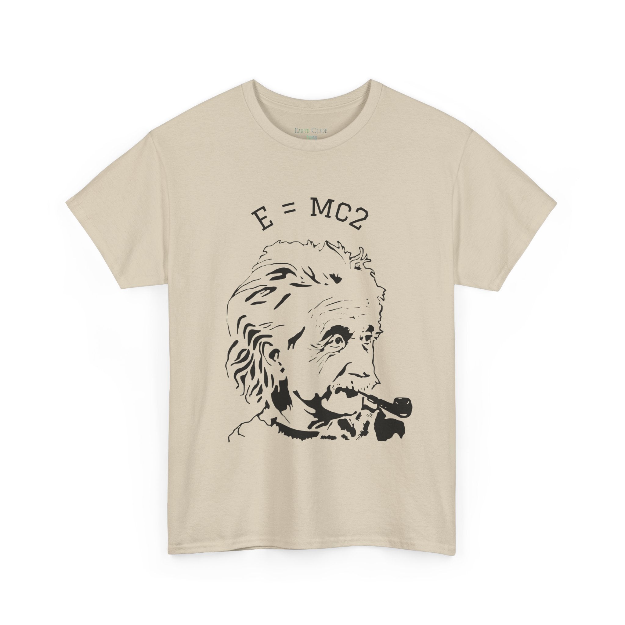Einstein E=MC² Heavy Cotton Tee | Science Genius Graphic T-Shirt