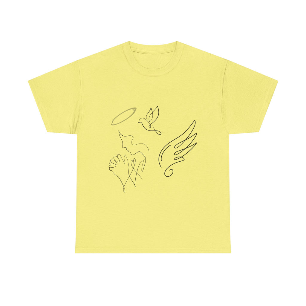 Copy of Copy of Minimal Subliminal circle text T-Shirt | Less Is More design