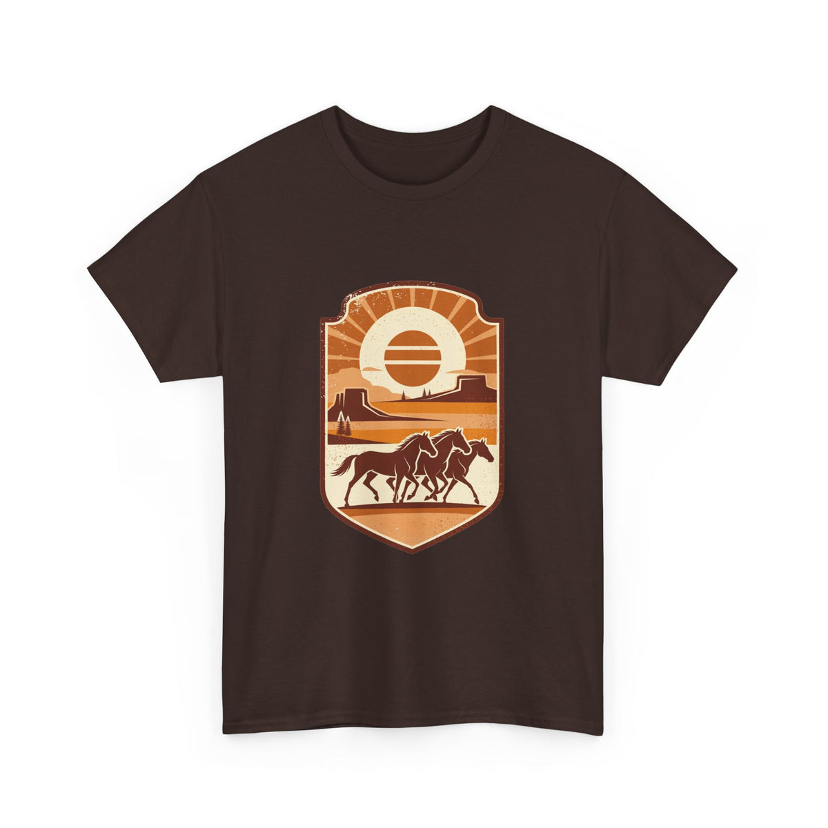 Western Sunset Horses T‑Shirt
