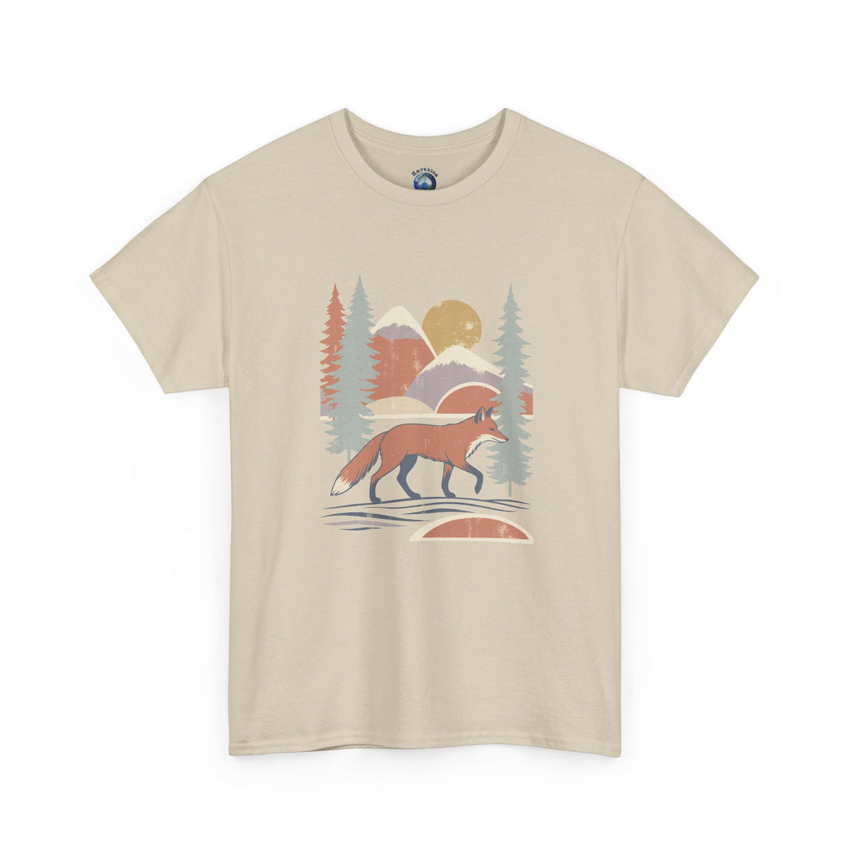 Fox Forest Tee — Retro Nature Graphic T-Shirt