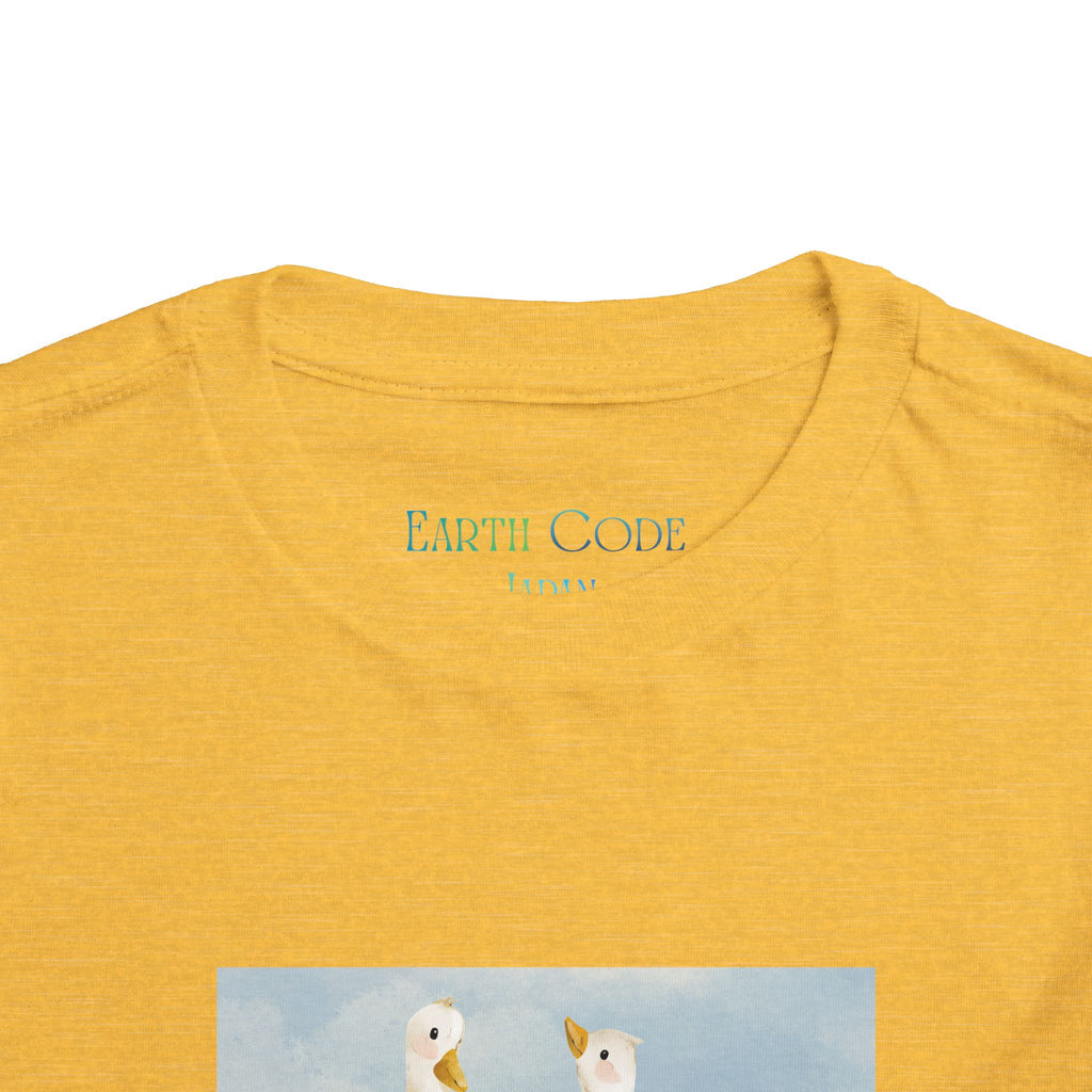 Mama and Baby Goose Toddler Tee | Spring Floral Animals
