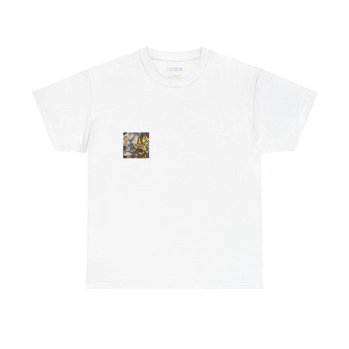 Black and Gold Marble Abstract Tee |  Art Print T-Shirt