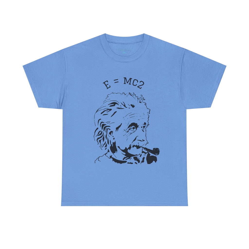 Einstein E=MC² Heavy Cotton Tee | Science Genius Graphic T-Shirt