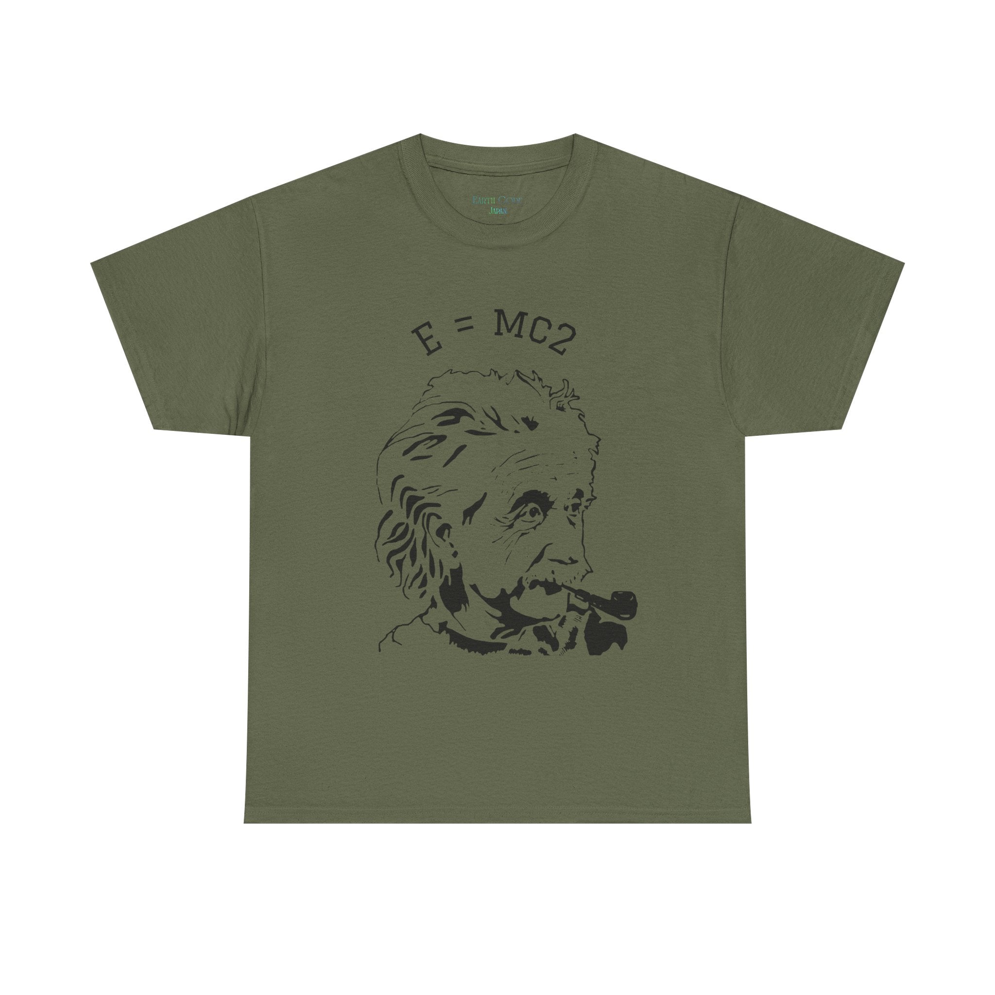 Einstein E=MC² Heavy Cotton Tee | Science Genius Graphic T-Shirt