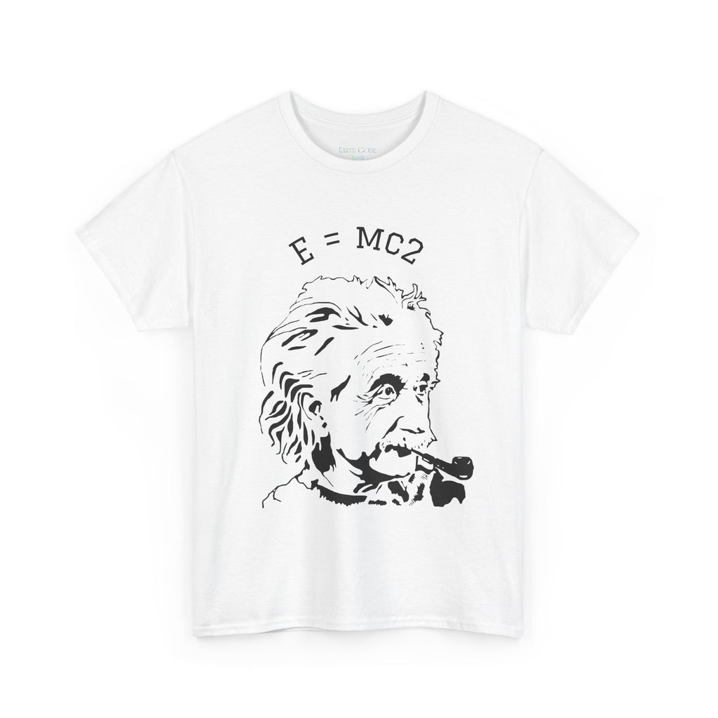 Einstein E=MC² Heavy Cotton Tee | Science Genius Graphic T-Shirt