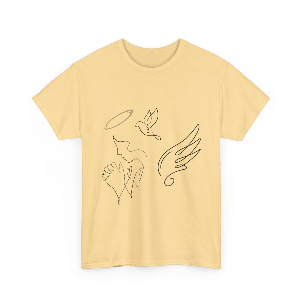 Copy of Copy of Minimal Subliminal circle text T-Shirt | Less Is More design