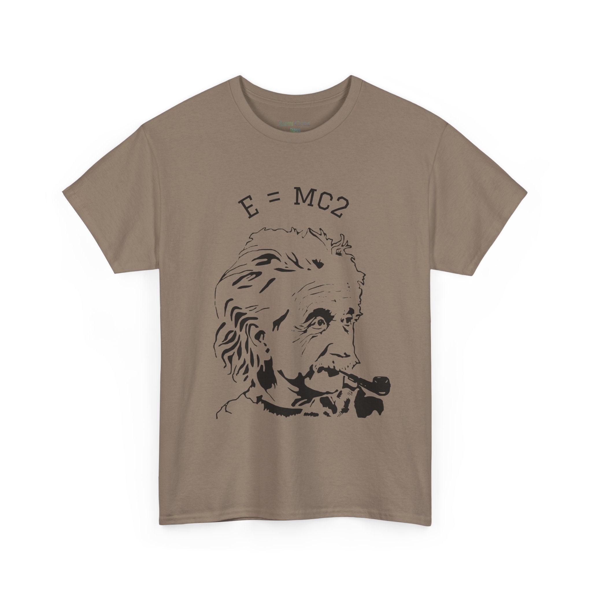 Einstein E=MC² Heavy Cotton Tee | Science Genius Graphic T-Shirt