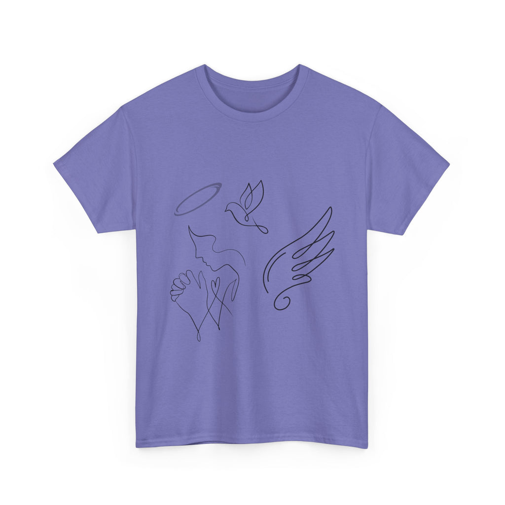 Copy of Copy of Minimal Subliminal circle text T-Shirt | Less Is More design