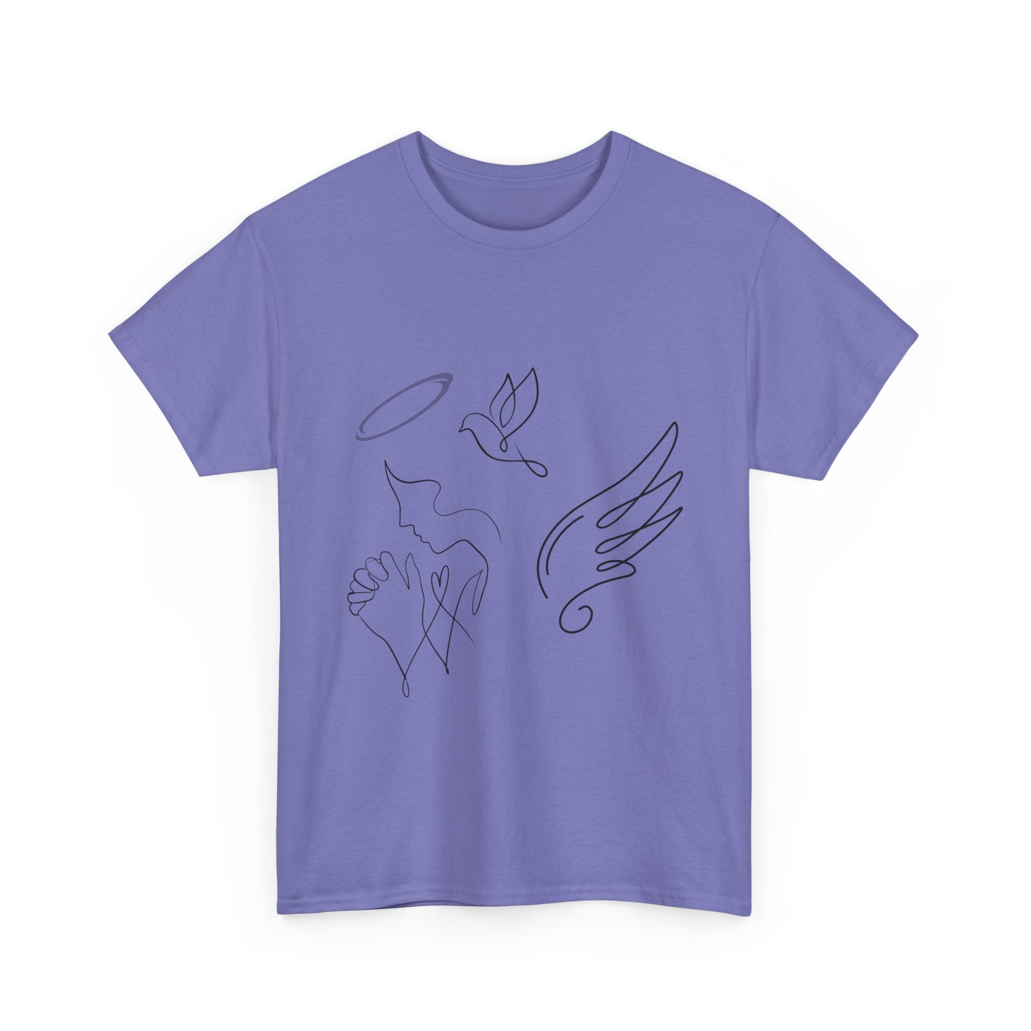 Copy of Copy of Minimal Subliminal circle text T-Shirt | Less Is More design