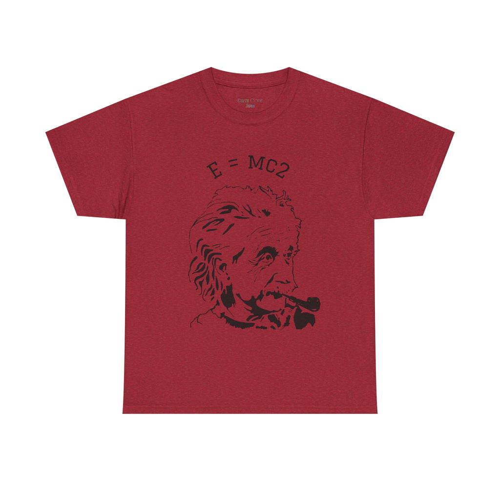 Einstein E=MC² Heavy Cotton Tee | Science Genius Graphic T-Shirt