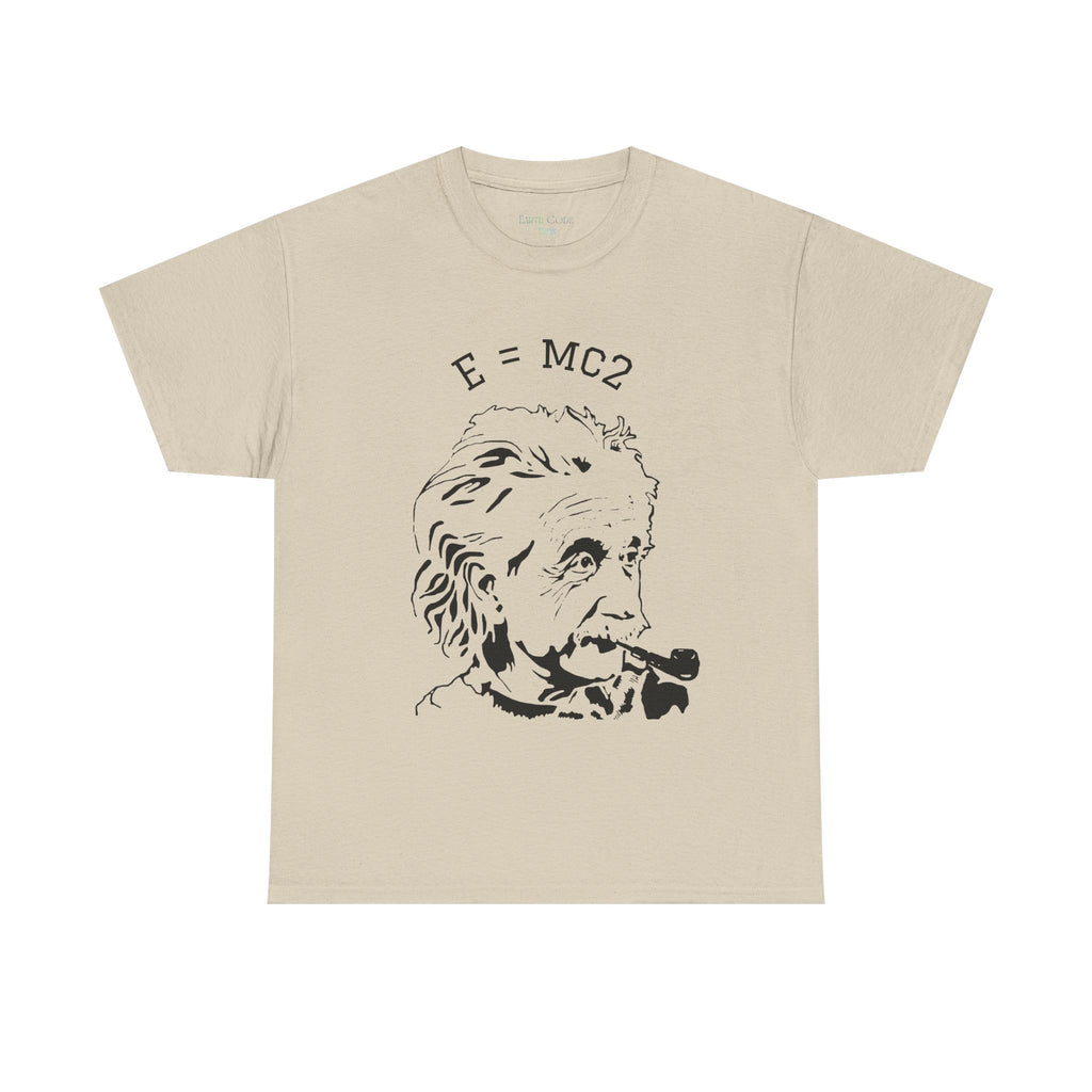 Einstein E=MC² Heavy Cotton Tee | Science Genius Graphic T-Shirt