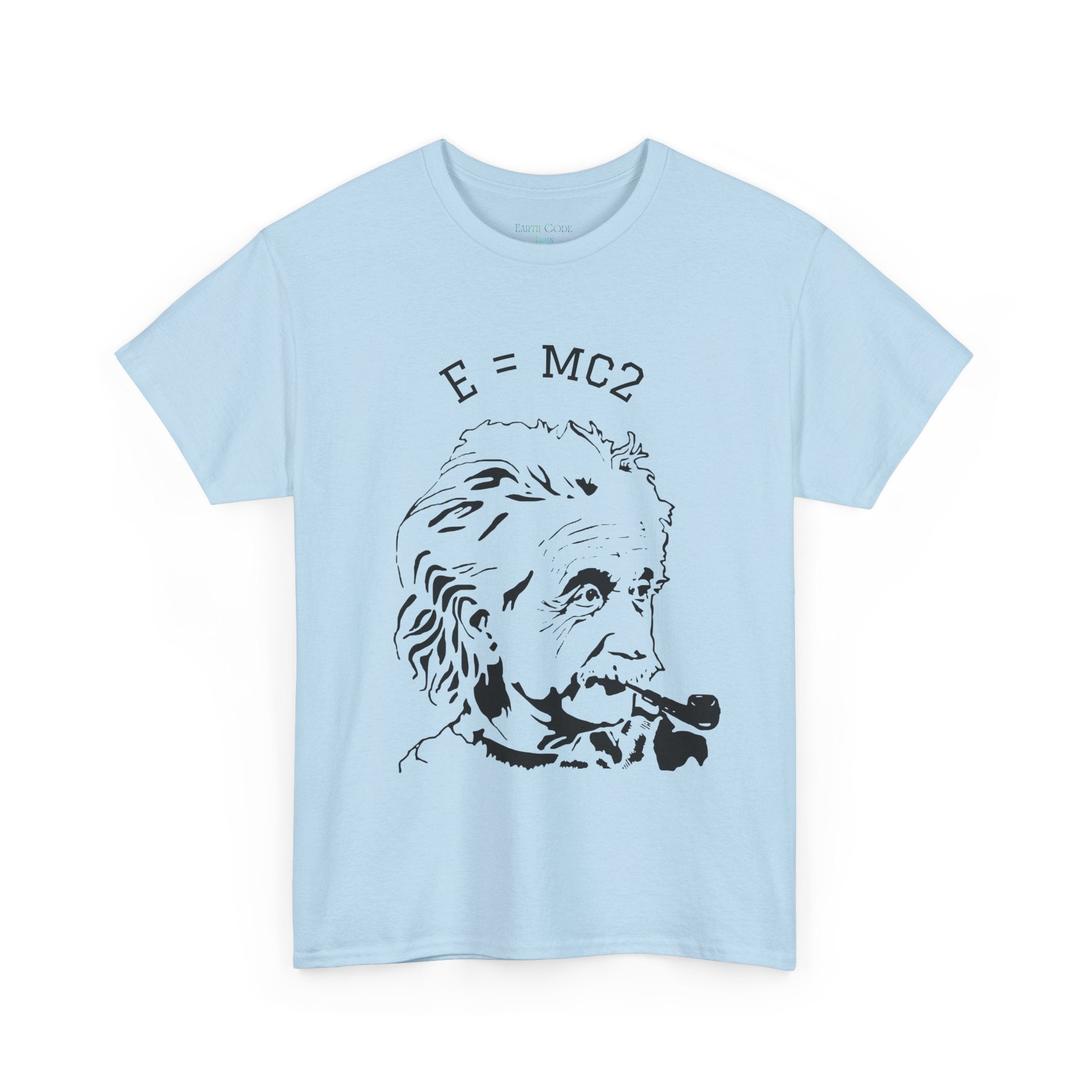 Einstein E=MC² Heavy Cotton Tee | Science Genius Graphic T-Shirt