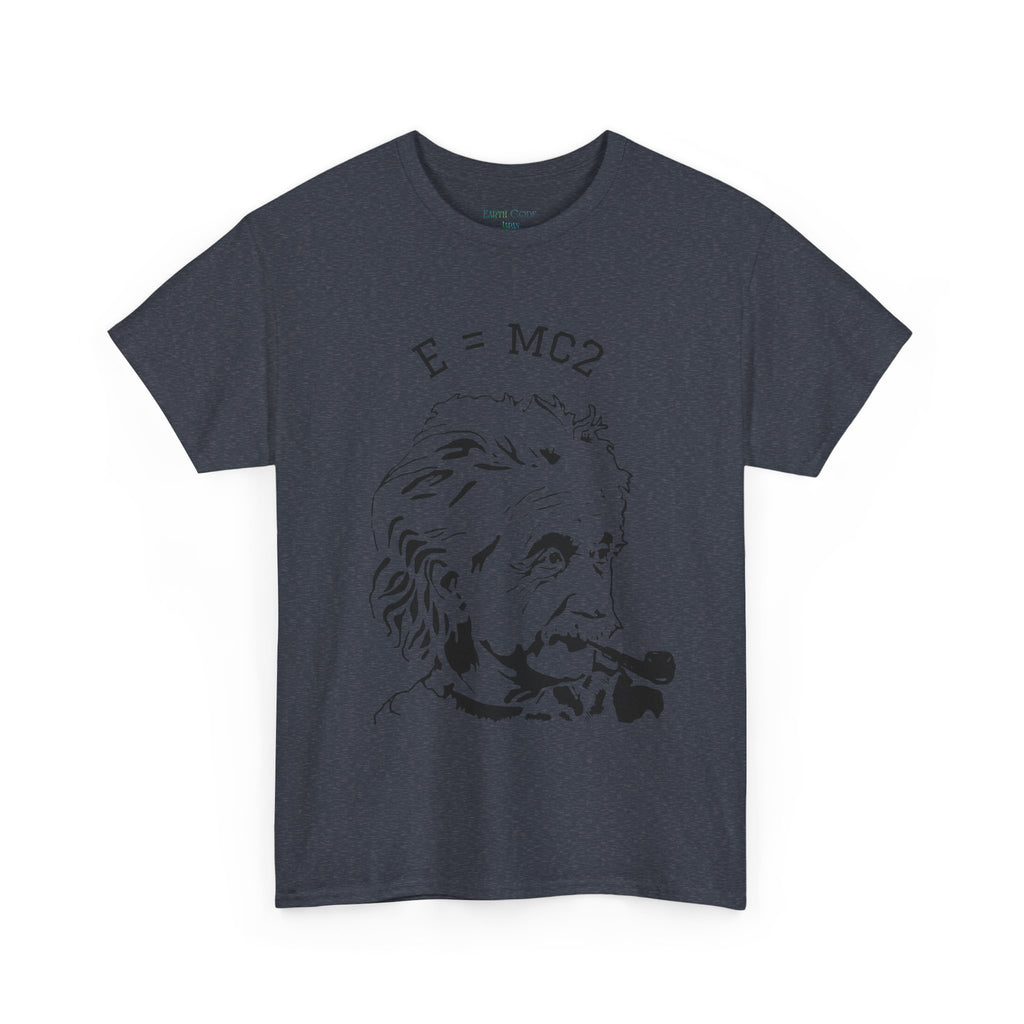 Einstein E=MC² Heavy Cotton Tee | Science Genius Graphic T-Shirt