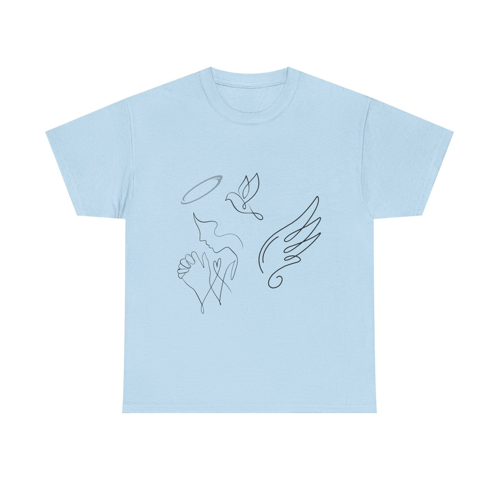 Copy of Copy of Minimal Subliminal circle text T-Shirt | Less Is More design