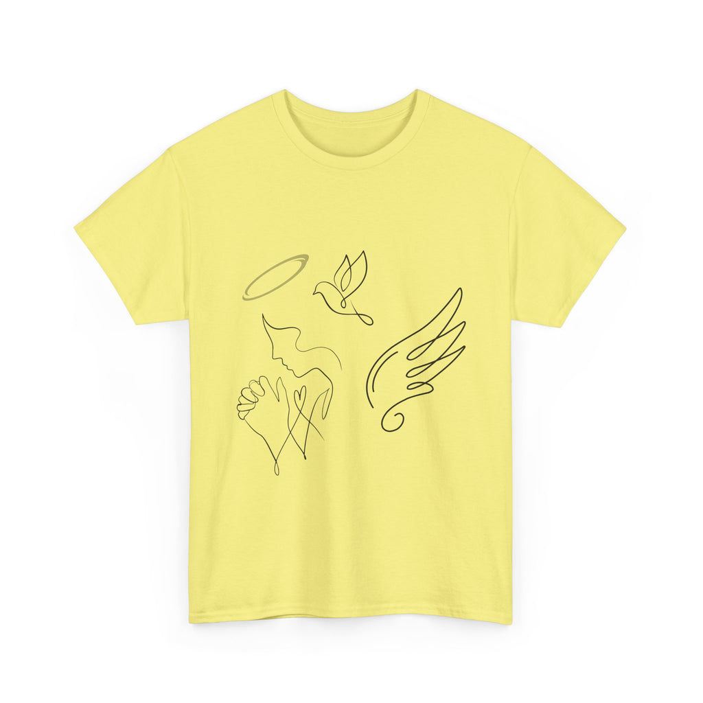 Copy of Copy of Minimal Subliminal circle text T-Shirt | Less Is More design