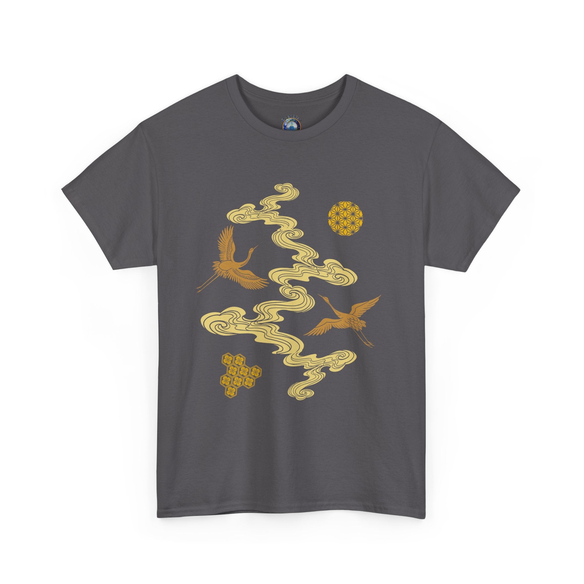 Crane & Gold Cloud Tee — Japanese inspired vintage Crane T-Shirt