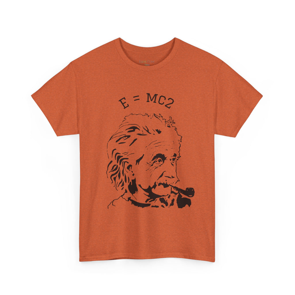 Einstein E=MC² Heavy Cotton Tee | Science Genius Graphic T-Shirt