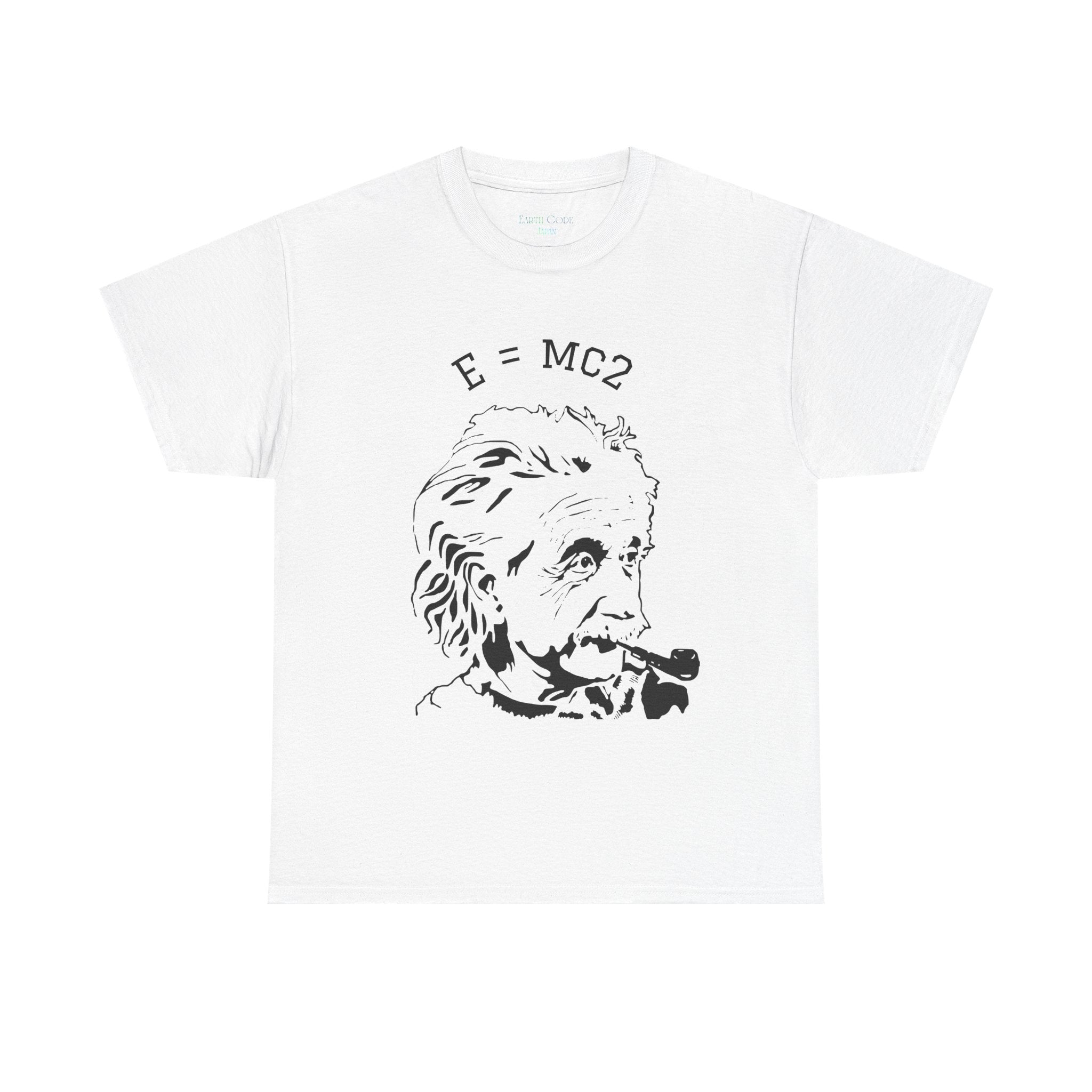 Einstein E=MC² Heavy Cotton Tee | Science Genius Graphic T-Shirt