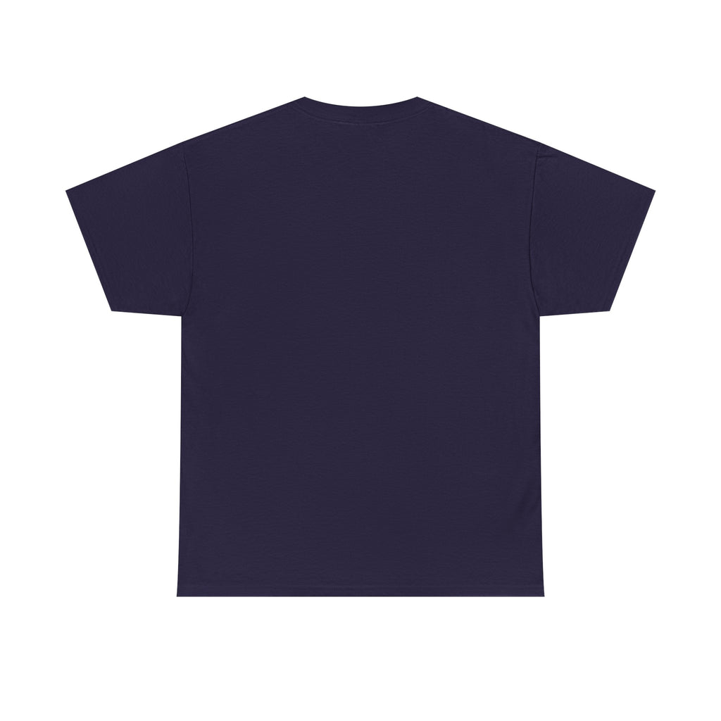 Geometric Prism Graphic Tee — Futuristic Cyan Violet Crystal T-Shirt