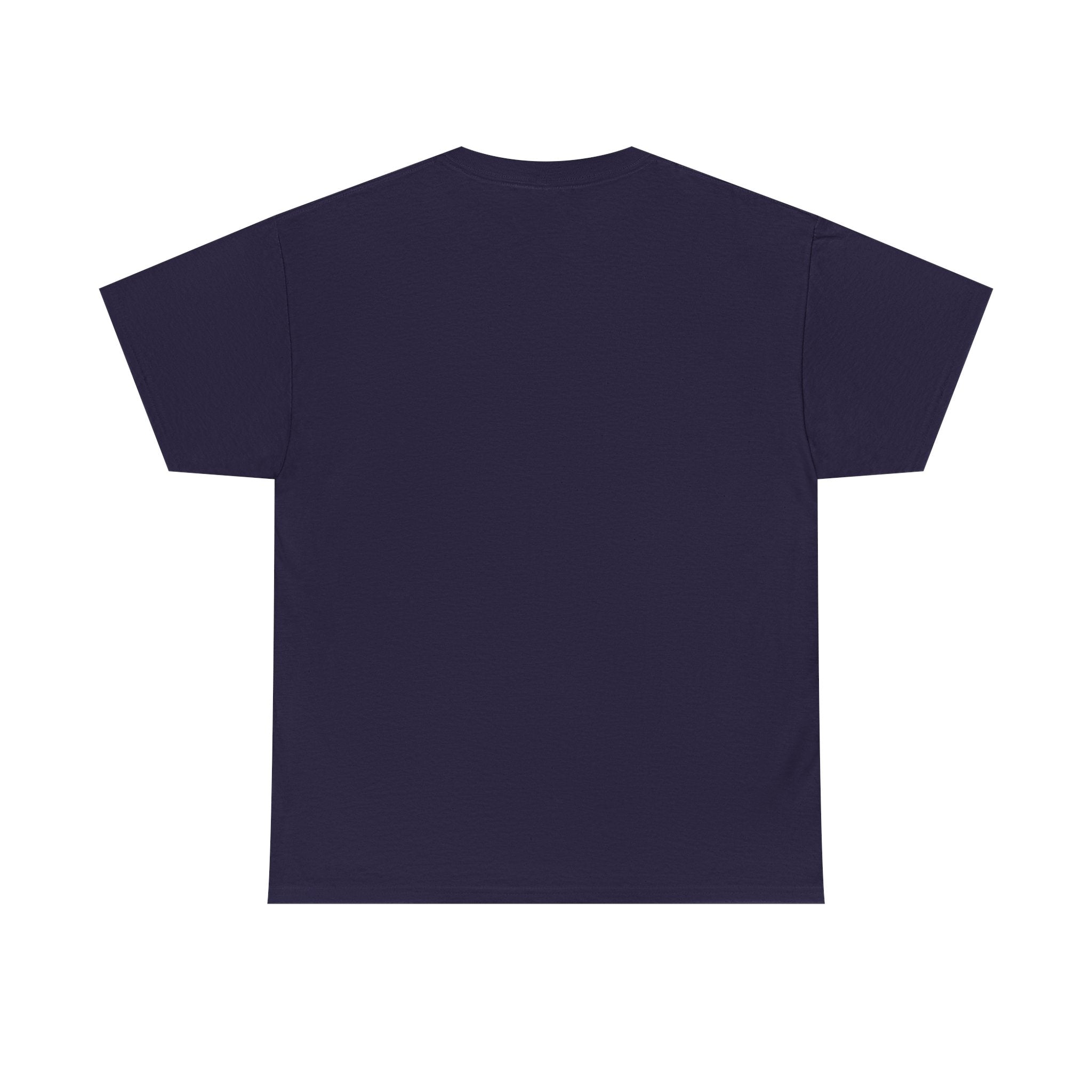 Geometric Prism Graphic Tee — Futuristic Cyan Violet Crystal T-Shirt