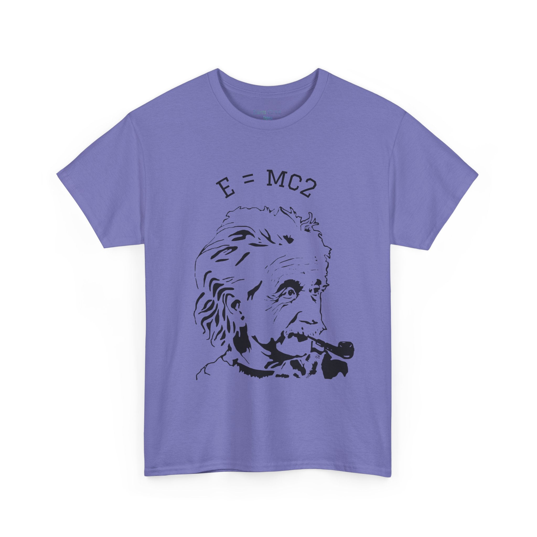 Einstein E=MC² Heavy Cotton Tee | Science Genius Graphic T-Shirt