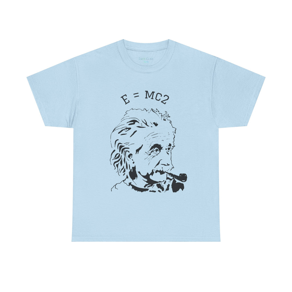 Einstein E=MC² Heavy Cotton Tee | Science Genius Graphic T-Shirt