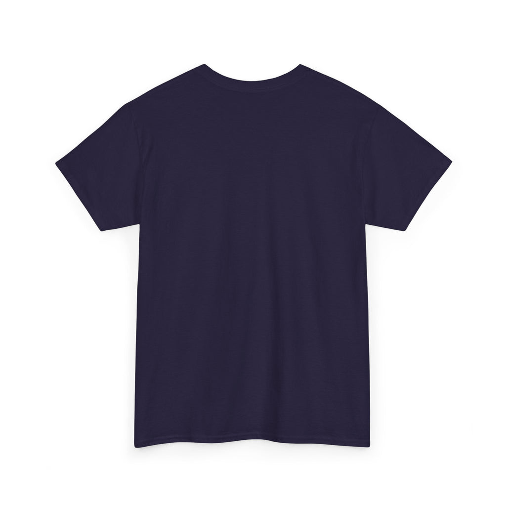 Geometric Prism Graphic Tee — Futuristic Cyan Violet Crystal T-Shirt