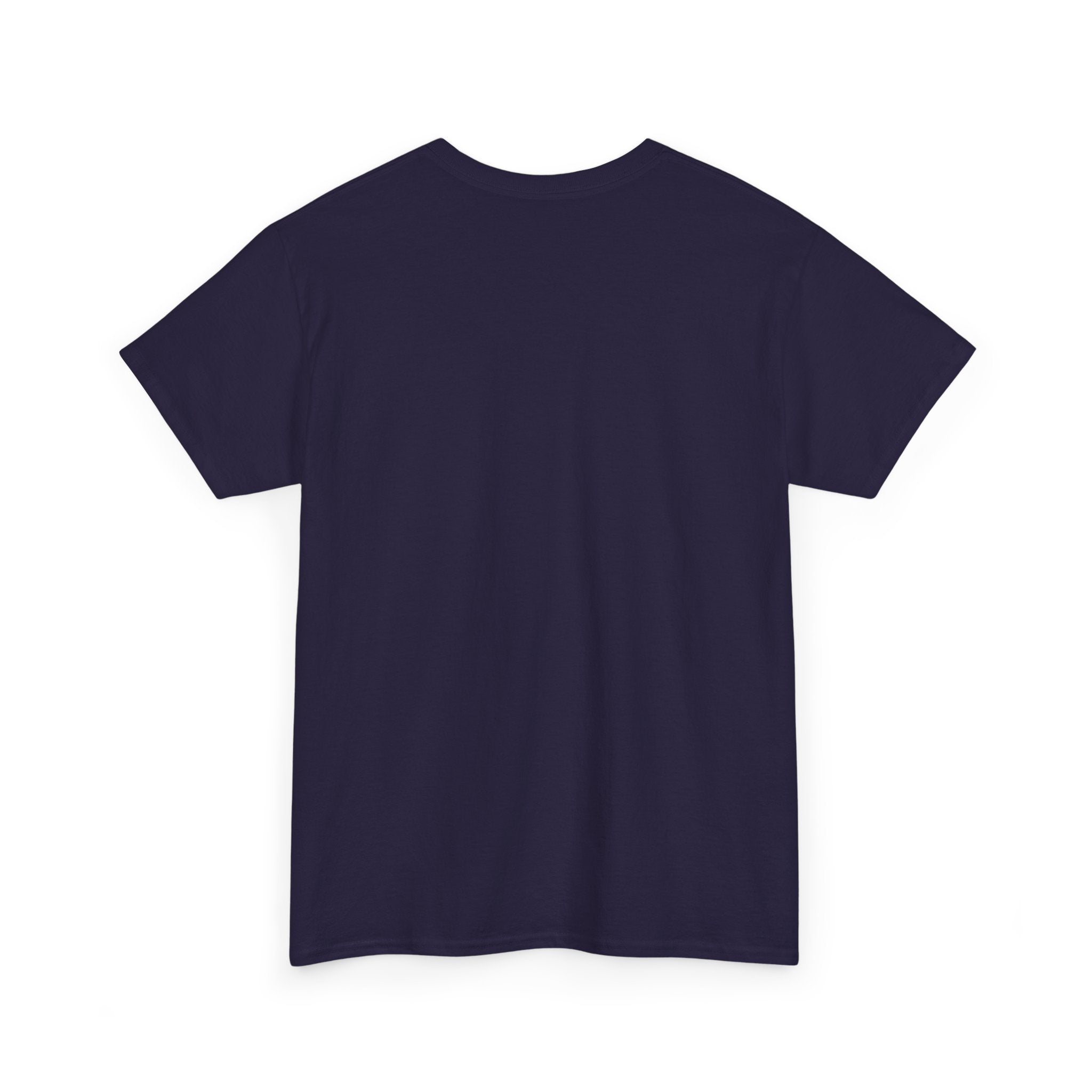 Geometric Prism Graphic Tee — Futuristic Cyan Violet Crystal T-Shirt