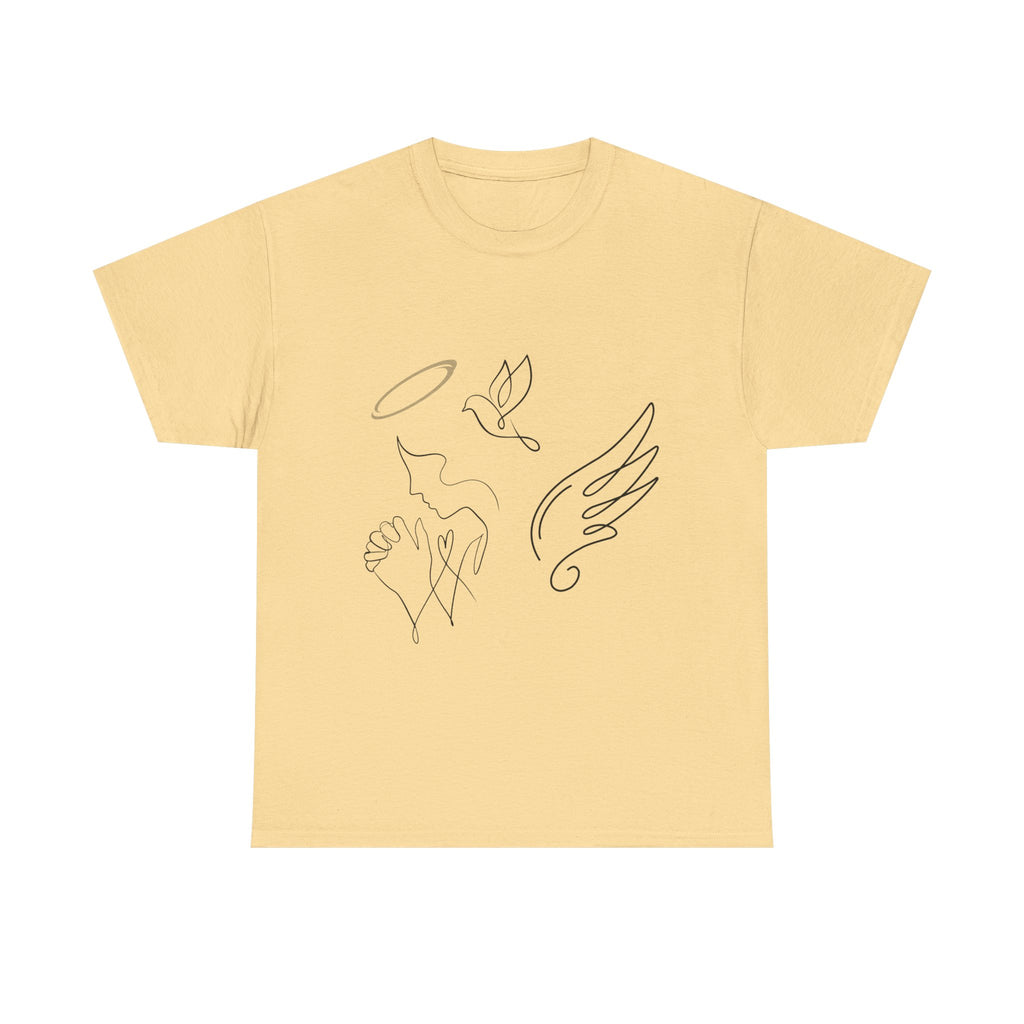 Copy of Copy of Minimal Subliminal circle text T-Shirt | Less Is More design