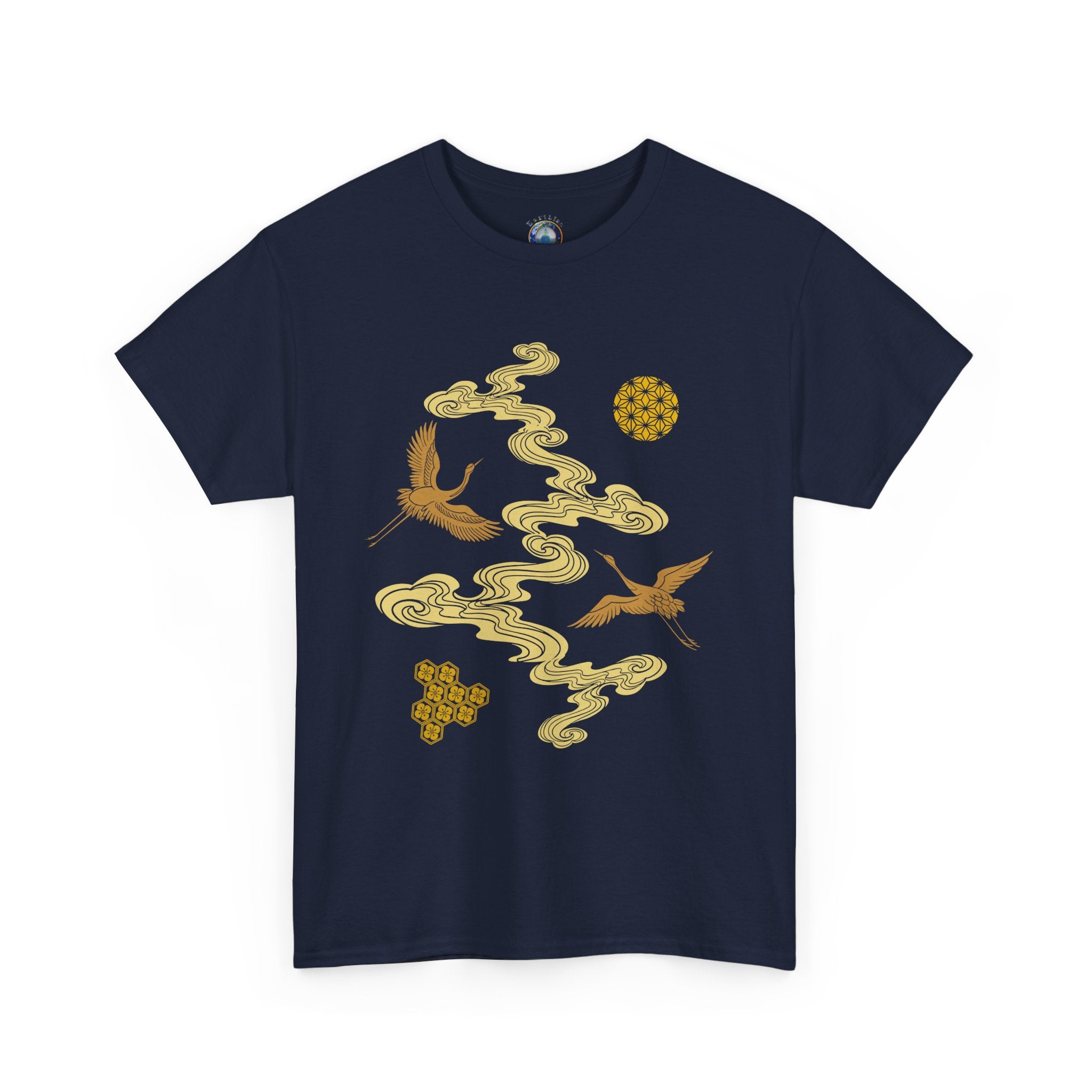 Crane & Gold Cloud Tee — Japanese inspired vintage Crane T-Shirt