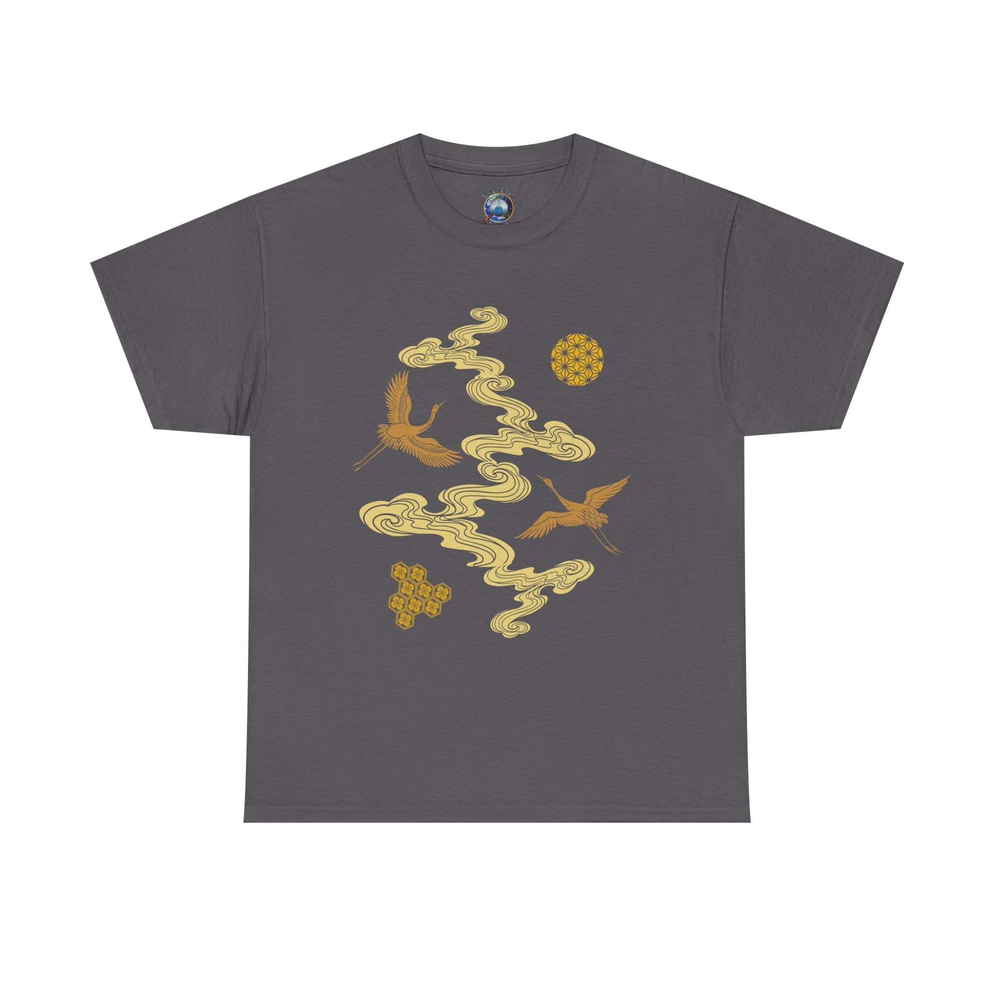 Crane & Gold Cloud Tee — Japanese inspired vintage Crane T-Shirt
