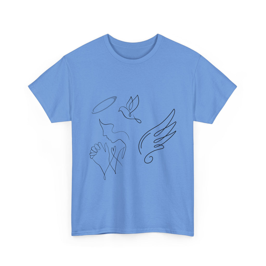 Copy of Copy of Minimal Subliminal circle text T-Shirt | Less Is More design