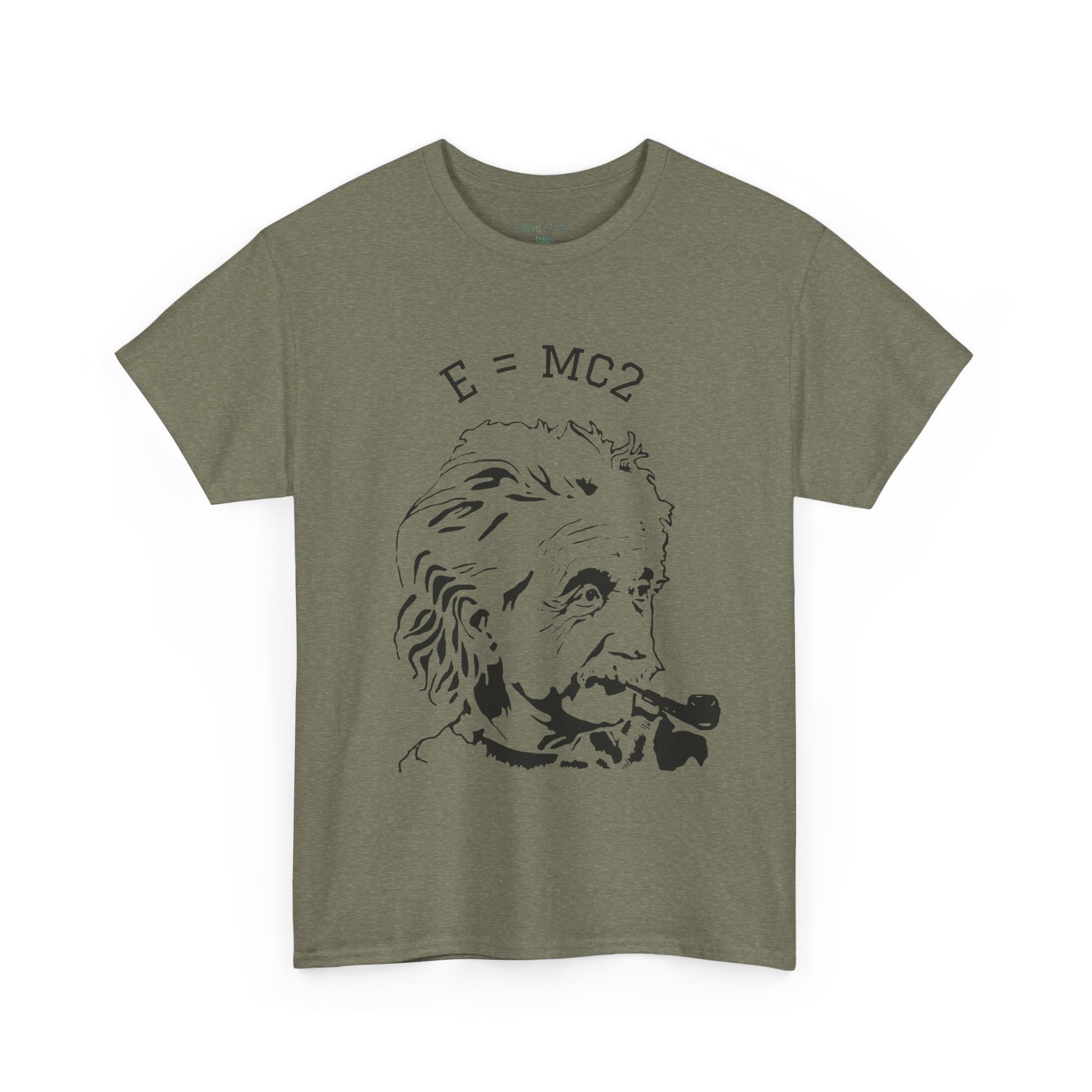 Einstein E=MC² Heavy Cotton Tee | Science Genius Graphic T-Shirt