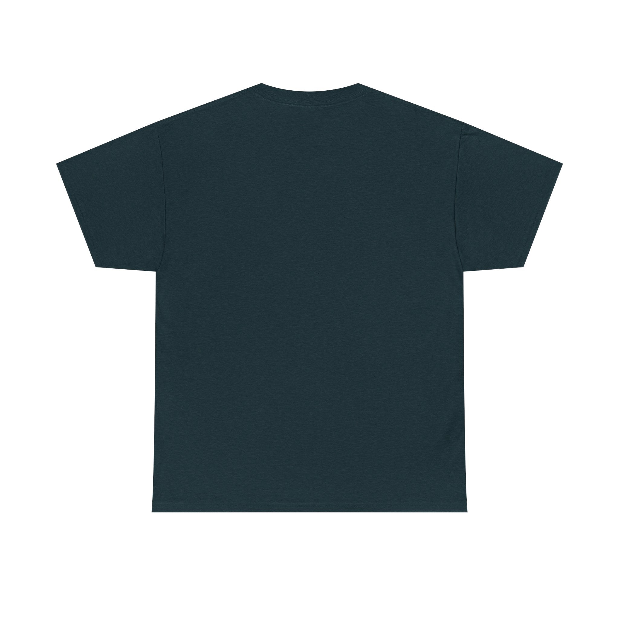 Geometric Prism Graphic Tee — Futuristic Cyan Violet Crystal T-Shirt