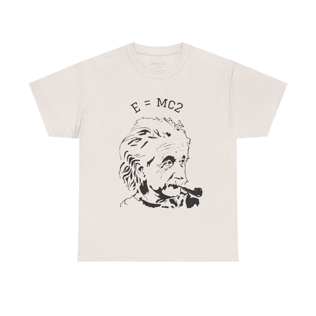 Einstein E=MC² Heavy Cotton Tee | Science Genius Graphic T-Shirt