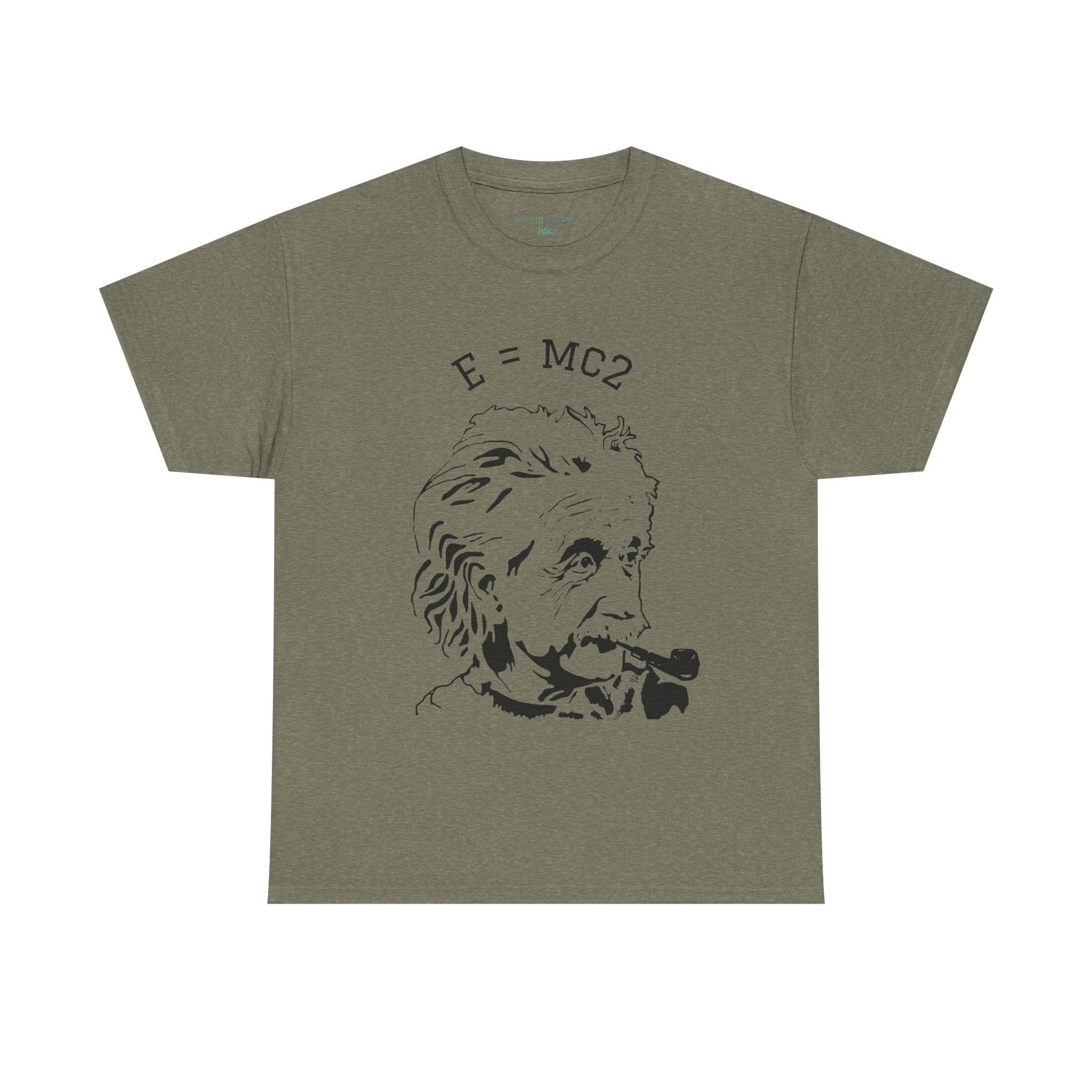 Einstein E=MC² Heavy Cotton Tee | Science Genius Graphic T-Shirt
