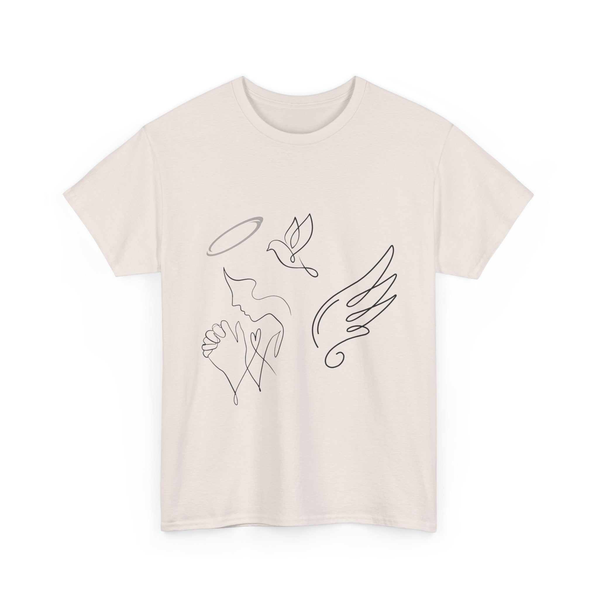 Copy of Copy of Minimal Subliminal circle text T-Shirt | Less Is More design