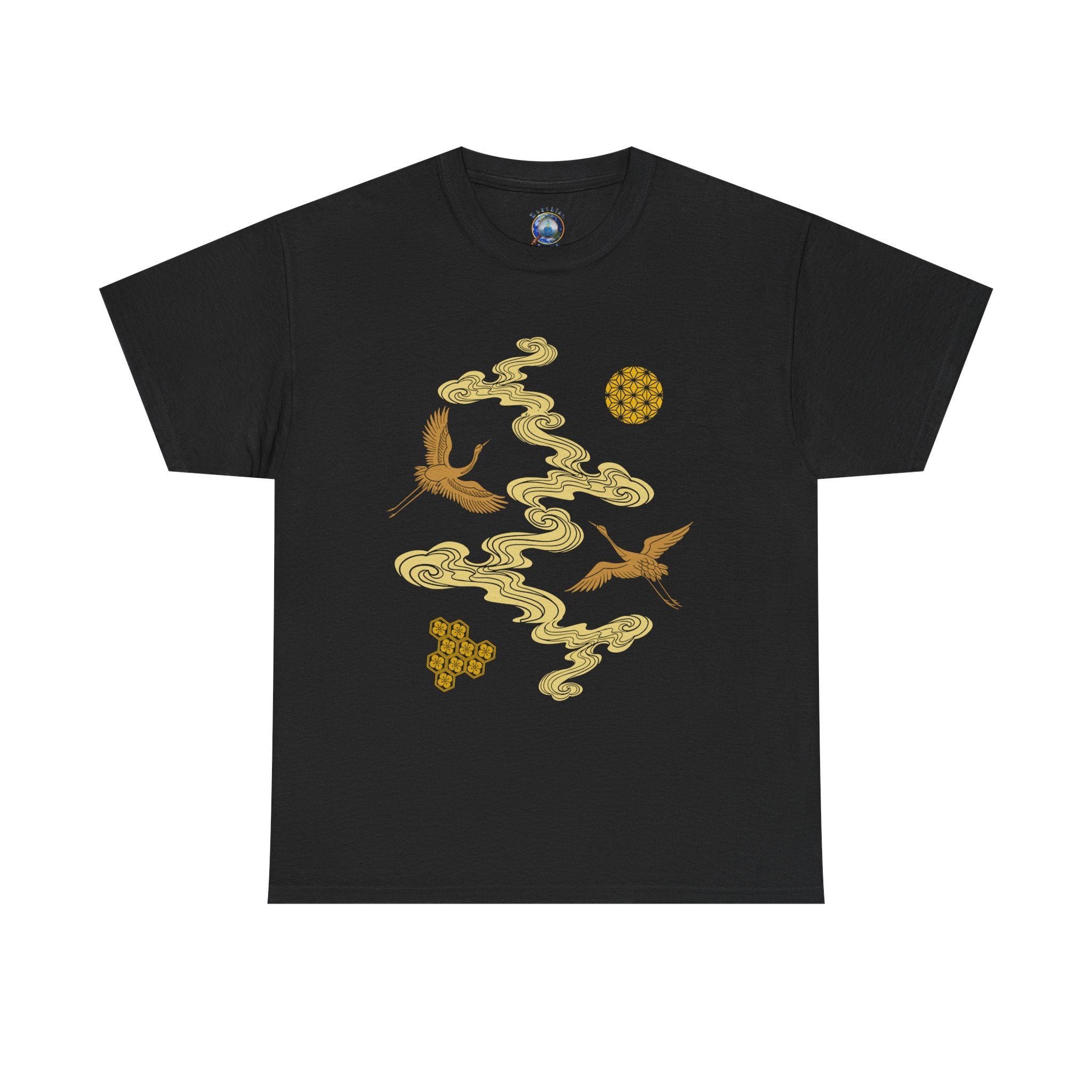 Crane & Gold Cloud Tee — Japanese inspired vintage Crane T-Shirt