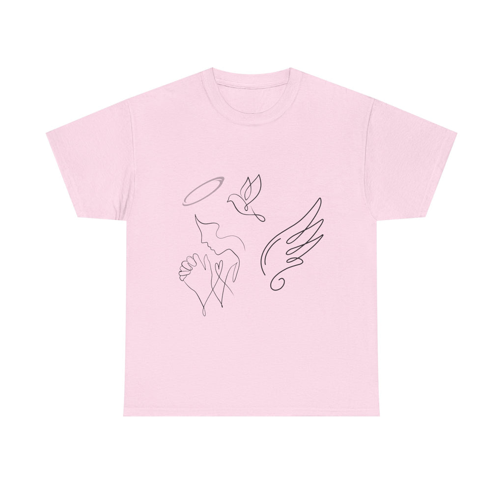 Copy of Copy of Minimal Subliminal circle text T-Shirt | Less Is More design
